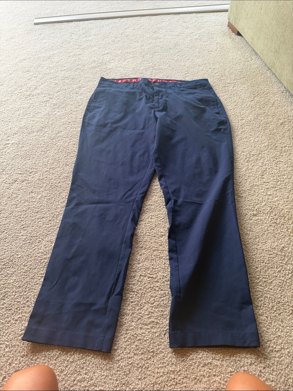 Puma Men's Navy Straight-Leg Golf Pants